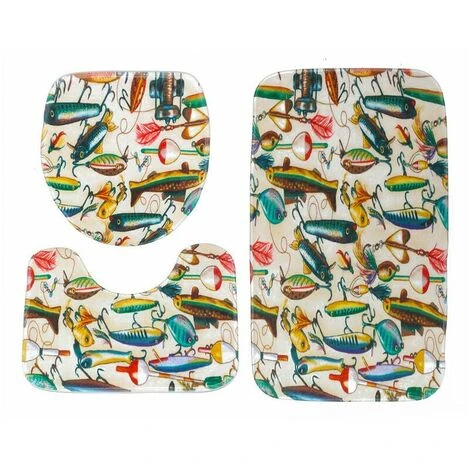 Bathroom Rug Set For Home Bathroom Decoration, 3pcs Rugs