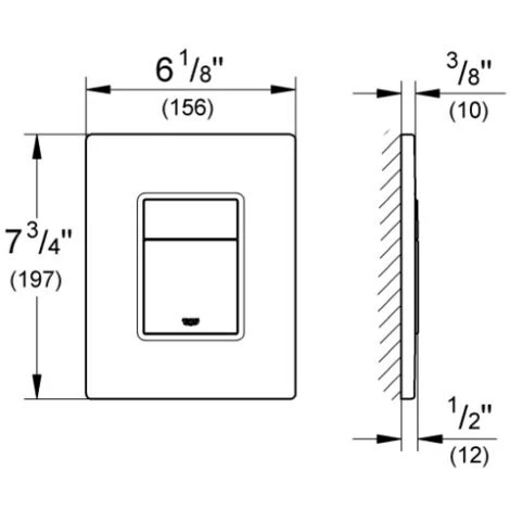 Grohe Skate Cosmopolitan Flush Plate, Brushed Cool Sunrise (38732GN0) - Image 3