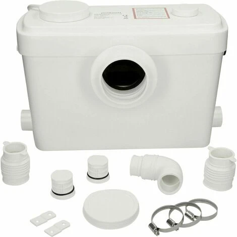 Flo-Force Ultra Sanitary Macerator Bath Sink Shower Waste Pump White 3 Inlets