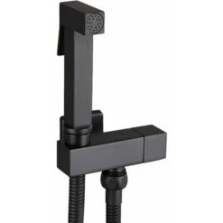 Toilet Spray Kit, Black Brass Hand Held Bidet Sprayer Bidet Sprayer Wall Mounted Toilet Spray Complete Kit, Personal Hygiene, G1/2