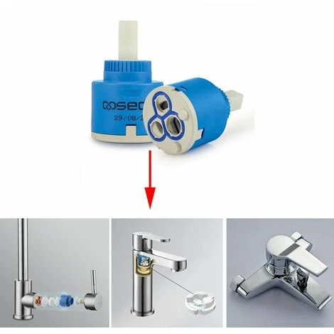 Ceramic Faucet Cartridge For Single Handle Valve Replacement 35MM - Image 5