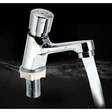 Bathroom Sink Faucets, Self-Closing Delayed Sink Faucet. - Image 4