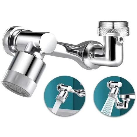 1080 Swivel Faucet Aerator, 2 Modes Adjustable Faucet Aerator, Wide Angle Aerator, Rotating Aerator, Swivel Kitchen Faucet Head