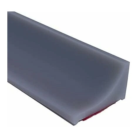 LITZEE 2 ME Gray Silicone Shower Barrier Retention System, Self Adhesive Rubber Shower Threshold, Water Dam, Waterproof Door Seal For Bathroom Floor