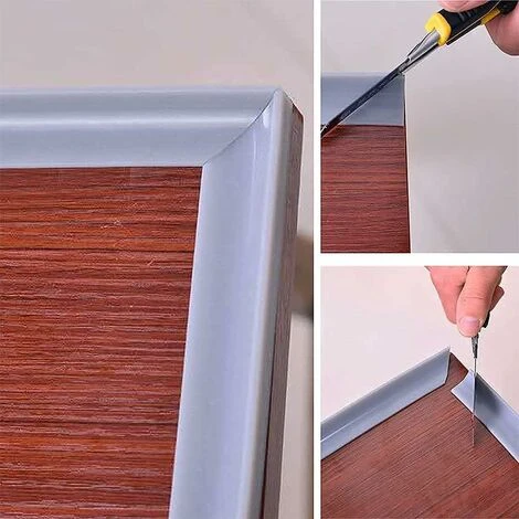 LITZEE 2 ME Gray Silicone Shower Barrier Retention System, Self Adhesive Rubber Shower Threshold, Water Dam, Waterproof Door Seal For Bathroom Floor - Image 5