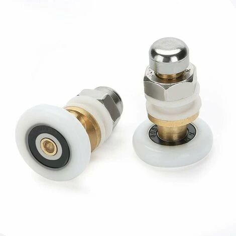 LITZEE Shower Door Roller, Sliding Door Wheels Shower Door Pulleys Replacement Wheel For 27mm Diameter Wheel Roller, 8 Pieces - Image 4