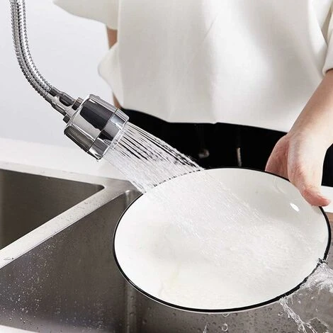 Kitchen Sink Spray Attachment Head, Faucet End Spout 360 Swivel, Splash Filter - Image 4
