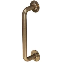 Rothley Grab Rail Antique Brass Bathroom Outdoor Support Handle Disability Aid