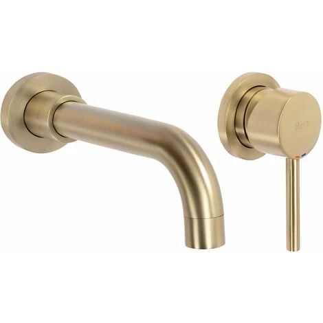 Concealed Basin Faucet Rea Lungo Long Brush Gold + Box