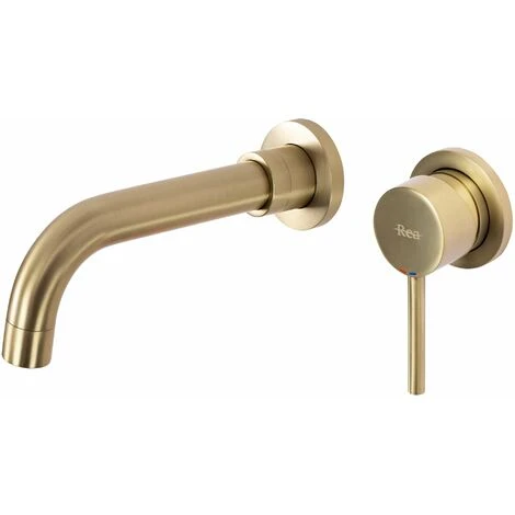Concealed Basin Faucet Rea Lungo Long Brush Gold + Box - Image 2