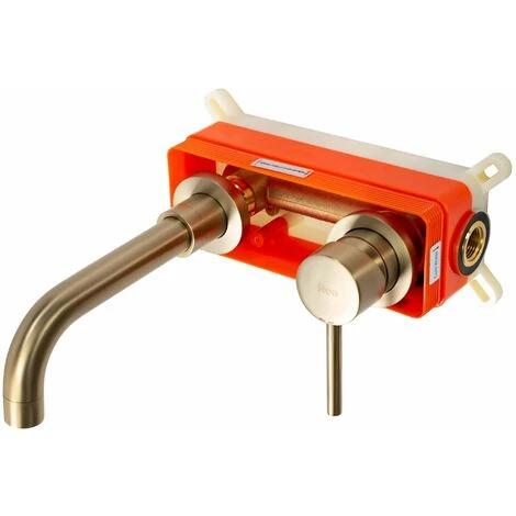 Concealed Basin Faucet Rea Lungo Long Brush Gold + Box - Image 3