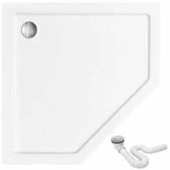 Shower Tray Diamond White 80x80