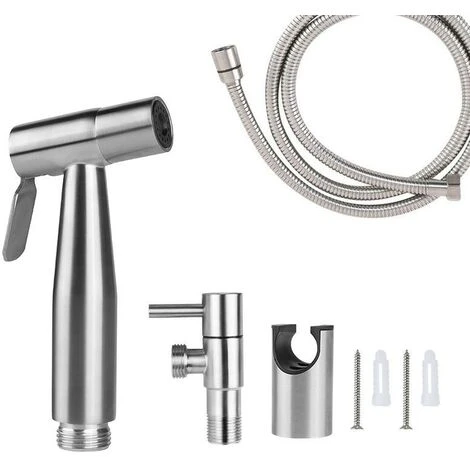 Stainless Steel Bidet Sprayer, Handheld Sprayer Toilet Attachment For Pet Bathroom/Personal Hygiene, Easy To Install (Gold)