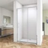 SKY Bathroom Sliding Shower Door Enclosure Cubicle 1500x1900mm 8mm NANO Glass + 1500x700mm Tray Waste Tree