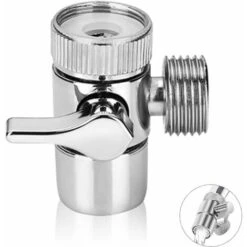 Ways Shut Off Shower Faucet Diverter Diverter Brass Chrome Adapter Shower Diverter Switch Valve For Kitchen Or Bathroom Sink Washing Machine M22 X M24