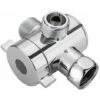 Bath Shower Head Arm Mounted Diverter Valve With 1/2 Inch 3 Way T-Adapter