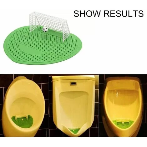 FlkwoH Urinal Sieve Splash Pad Deodorant Soccer Toilet Cleaner For Men Splash Guard Soccer Goal Filter Pad Green 5 Pieces - Image 3