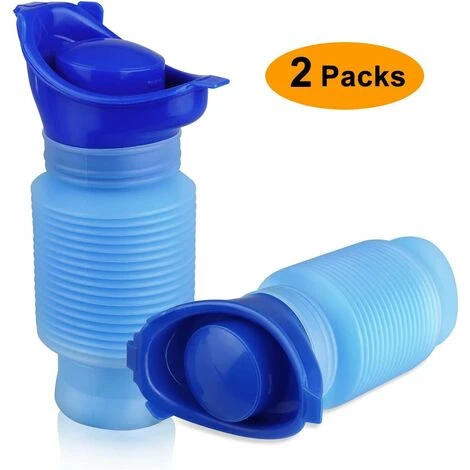 Pieces Emergency Portable Urinal Male And Female Retractable Urinals Adult Urine Bottle Travel Potty For Car Emergencies Small Toilet Urine Pot For Camping Hiking. - Image 2