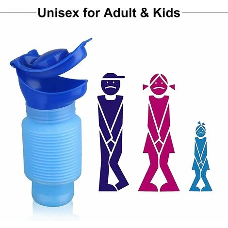 Pieces Emergency Portable Urinal Male And Female Retractable Urinals Adult Urine Bottle Travel Potty For Car Emergencies Small Toilet Urine Pot For Camping Hiking. - Image 3