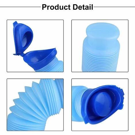 Pieces Emergency Portable Urinal Male And Female Retractable Urinals Adult Urine Bottle Travel Potty For Car Emergencies Small Toilet Urine Pot For Camping Hiking. - Image 4