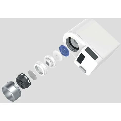 Touchless Bathroom Sink Faucet Adapter Automatic Smart Motion Sensor Hands Free Water Faucet Attachment Ideal For Hotel Kitchen Sink (White) - Image 5