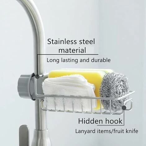 1 Piece No Drilling Shower Shelf, Stainless Telescopic Bathroom Shelf, No Drilling Corner Shower Shelf, Bathroom Shelf, Suitable For Shower Rod, Shampoo Holder - Image 5