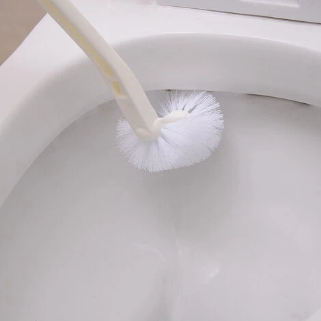 Portable Toilet Brush Plastic Long Handle Cleaning Brushes - Image 4