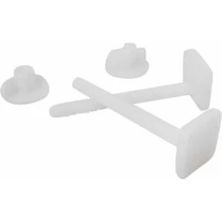 Toilet Seat Fixing With 2 Square Head Screws And 2 Nuts - Plast