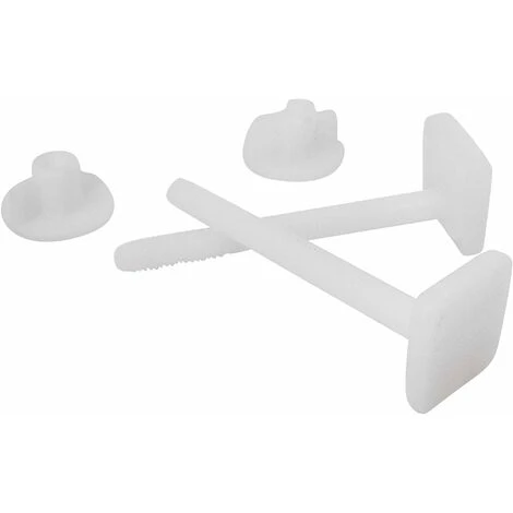 Toilet Seat Fixing With 2 Square Head Screws And 2 Nuts - Plast