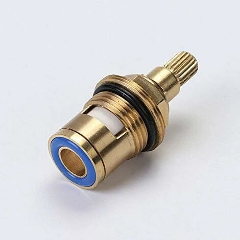 1/2" Ceramic Faucet Replacement Cartridge Hot And Cold Ceramic Disc Faucet Head For Kitchen Shower Room Brass Water Replacement Valves (Hot And Cold) - Image 2