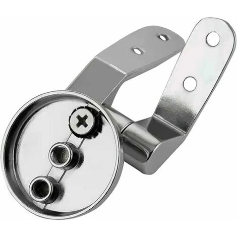 Toilet Seat Hinge, Set Of 2 Replacement Toilet Seat Hinges With Zinc Alloy Fixings - Image 4