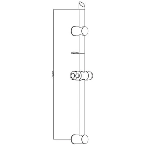 Shower Bar Adjustable SIGNO Chrome SCHÜTTE - Image 2