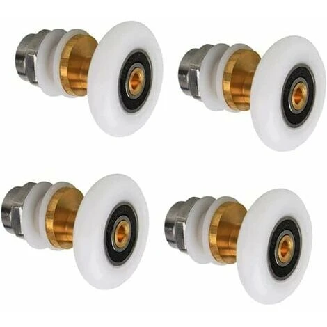 Set Of 4 Shower Enclosure Rollers, Sliding Door Rollers, Shower Door Rollers, Shower Door Rollers, 25mm Shower Enclosure Rollers, Cabin Rollers