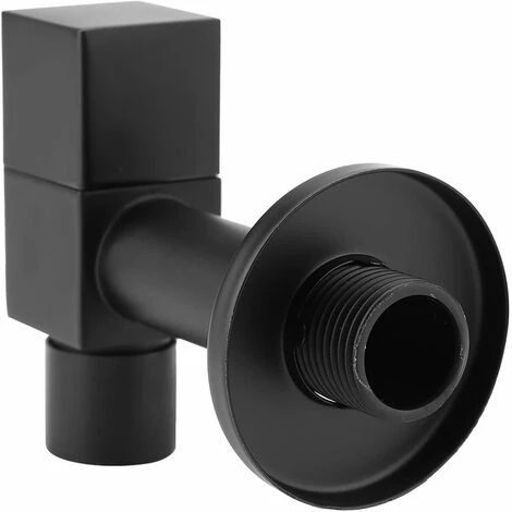 Black Brass Square Basin Faucet Wall Mounted Washing Faucets Cold Water Mixer Tap - Image 5