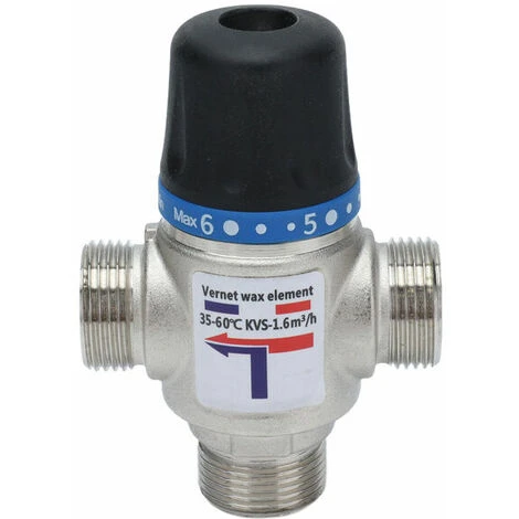 Thermostatic Mixing Valve Temperature Control Device With Automatic Shut-off Large Flow Mixer (G3/4 Inch) - Image 5