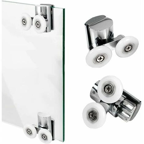 23mm Shower Roller 2 Pieces Up And Down Shower Door Rollers 23mm Shower Door Rollers Sliding Shower Door, - Image 3