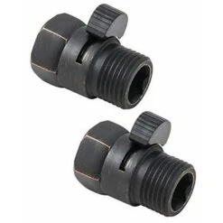 Brass Shower Head Shut Off Valve With Standard G1/2 Shower Head Connection, 2 Pack,
