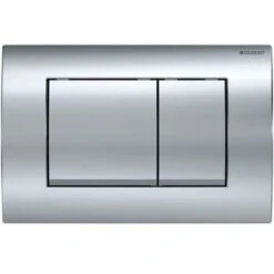 Geberit Delta30 Flush Plate For Dual Flush, Gloss Chrome (115.137.21.1)
