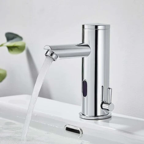 Electronic Infrared Faucet Cold And Hot Water Automatic Mixer Tap Brass Chrome Automatic Bathroom Sink Faucet