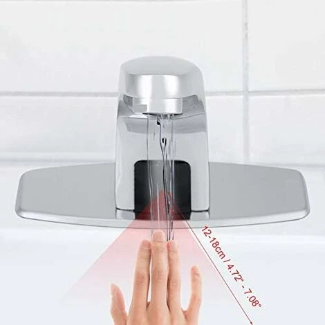 Touchless Automatic Faucet, Sensor Faucet, Bathroom Faucet, Motion Activated Kitchen Bathroom Hands Free System Automatic Infrared Sensor Faucet - Image 3