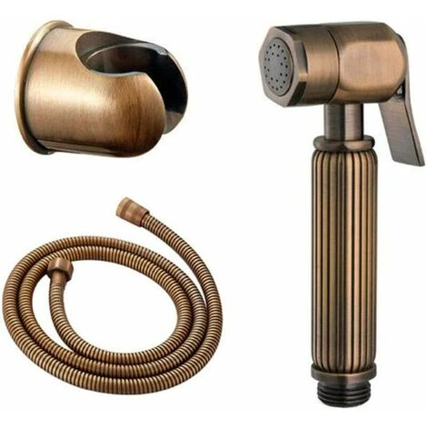Toilet Sprayer Kit Brass Bidet Sprayer Wall Mounted Handheld Bidet Sprayer Toilet Bidet Sprayer With Hose And Holder For Bathroom Antique B