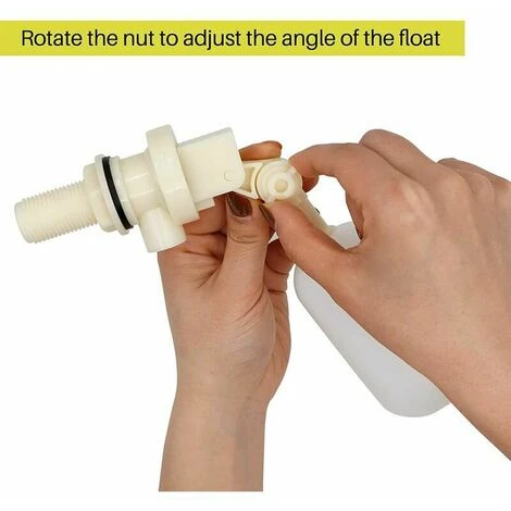 Float Ball Valve For Waterer 1.27Cm 2 Pcs 44563 Inch Automatic Shut Off Fill Valve For Spherical Cattle Waterer Tank Valves Float With Waterline Adapter - Image 4