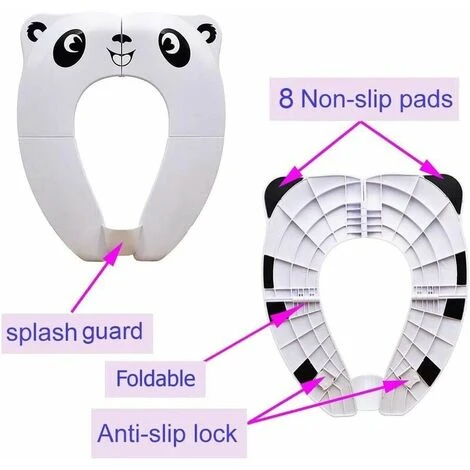 Baby Toilet Seat Reducer - RIGHTWELL Travel Foldable Toilet Seat Portable Potty Seat For Baby Kids (White) - Image 5