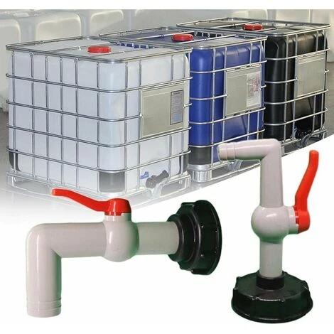 1000L Plastic IBC Faucet Fitting, 60mm Coarse Thread Drain Tank Adapter For Garden Faucet Tub Adapter, Export 20/25/32mm(20mm) - Image 3