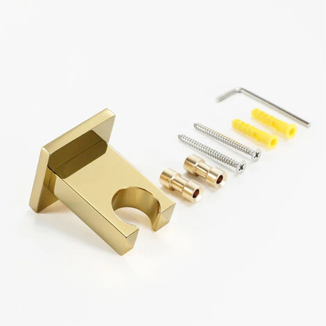 Wall Mounted Shower Holder For Hand Shower, Brass, Suitable For Any Space In The Bathroom,Black - Image 4