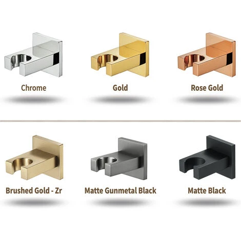 Wall Mounted Shower Holder For Hand Shower, Brass, Suitable For Any Space In The Bathroom,Black - Image 5