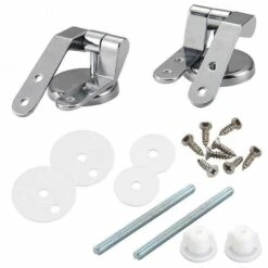 Zinc Alloy Toilet Lid Hinge With Screws Accessories Toilet Accessories