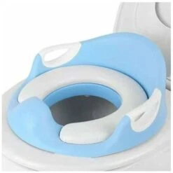 Wc Child Toilet Seat Step Toilet Reducer Child Feet Booster 2 Steps For Non-slip Potty Training. (Blue)