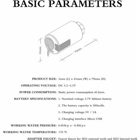 Touchless Smart Faucet With Motion Sensor Water Saving Faucet For Bathroom Kitchen Fits Silver - Image 5