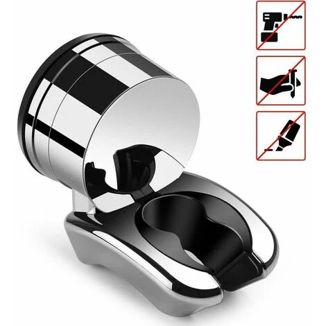 Shower Holder, Adjustable Shower Suction Cup, Wall Mounted Shower Head Holder, Bathroom Accessories